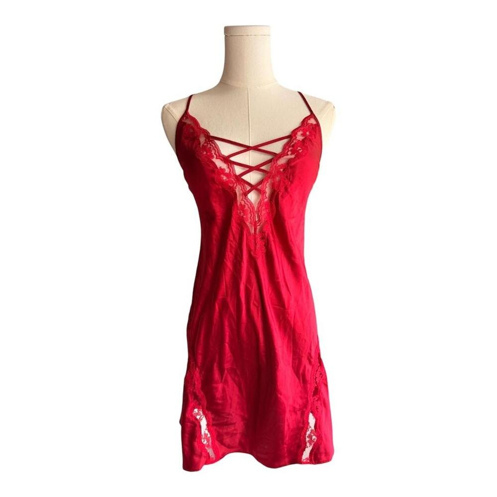 Victorias‎ secret red lace lingerie